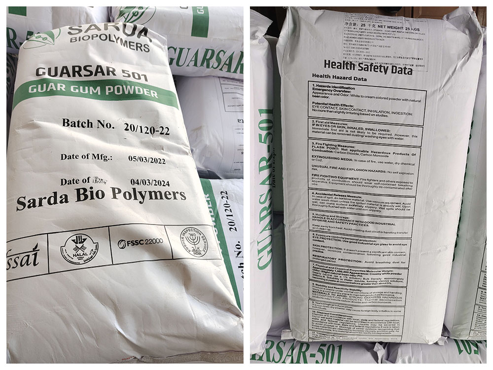 GUARSAR 501 (Food Grade, Guar Gum Powder) from India